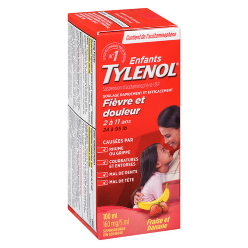 Tylenol Children's Pain & Fever Relief Banana Berry Twist 101 ml