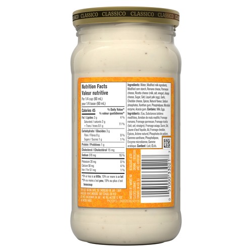 Classico Pasta Sauce Four Cheese Alfredo 410 ml