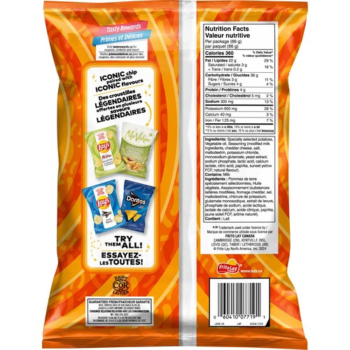 Lay's Potato Chips Nacho Cheese 66 g