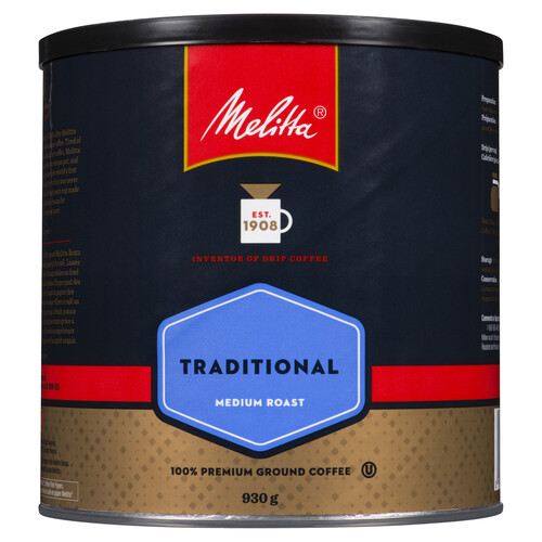 Melitta Ground Coffee Premium Traditional Medium Roast 930 g
