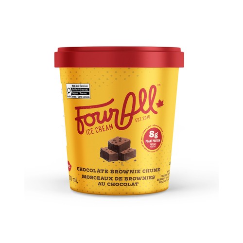 Four All Ice Cream Chocolate Brownie Chunk 500 ml