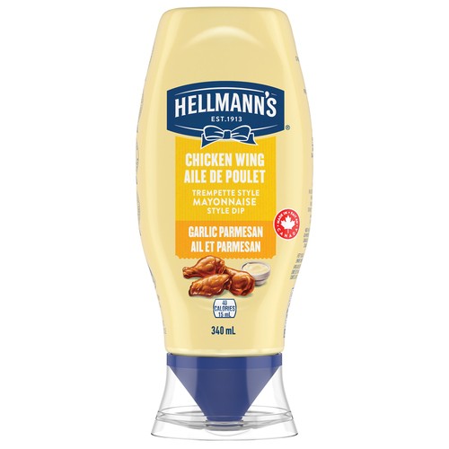 Hellmann's Mayonnaise Style Chicken Wing Dip Garlic Parmesan 340 ml