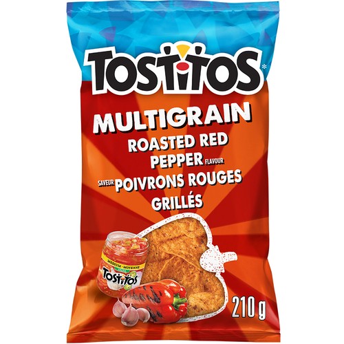 Tostitos Tortilla Chips Multigrain Roasted Red Pepper 210 g