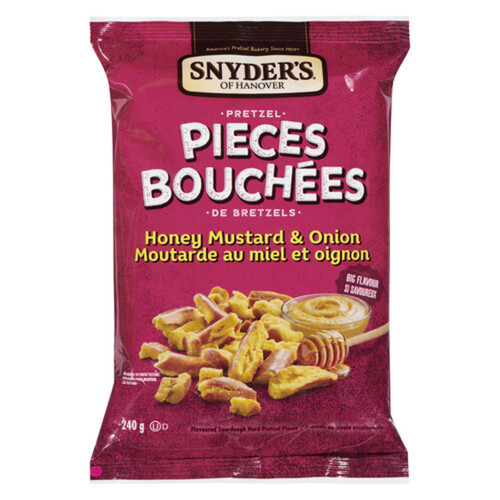 Snyder's Of Hanover Pretzels Pieces Honey Mustard & Onion 240 g