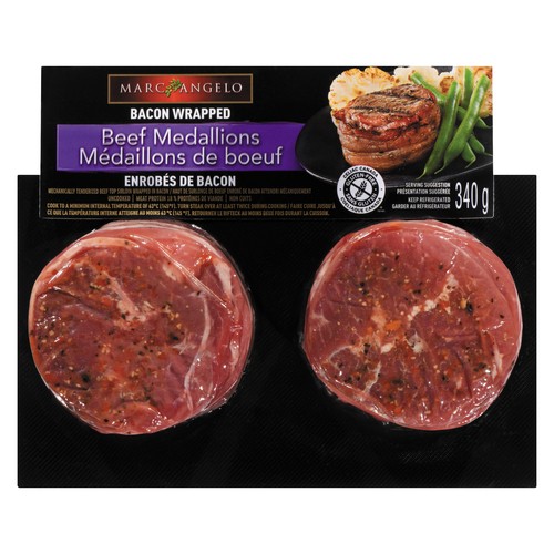 Marcangelo Beef Medallions Bacon Wrapped 340 g