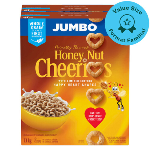 Cheerios Cereal Honey Nut Jumbo 1.3 kg - Voilà Online Groceries