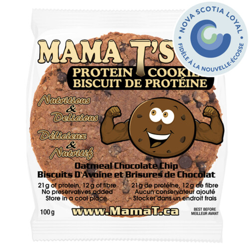 Mama T Oatmeal Chocolate Chip Protein Cookie 100 g