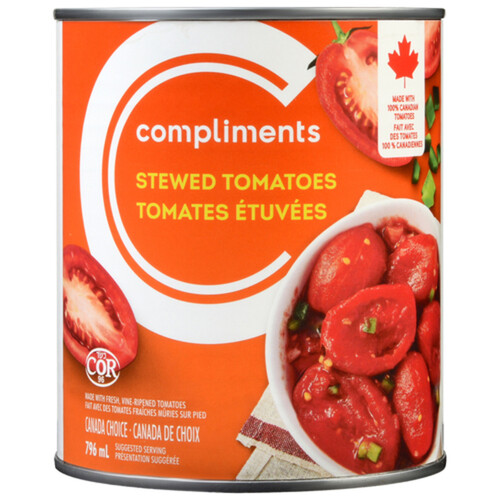 Compliments Canned Stewed Tomatoes 796 ml