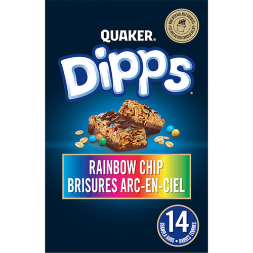 Quaker Dipps Granola Bars Rainbow 14 Pack 30 g