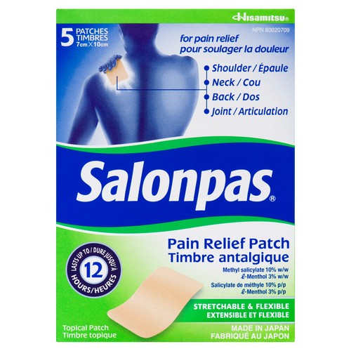 Salon Pas 12 Hour Pain Relief Patch 1 EA