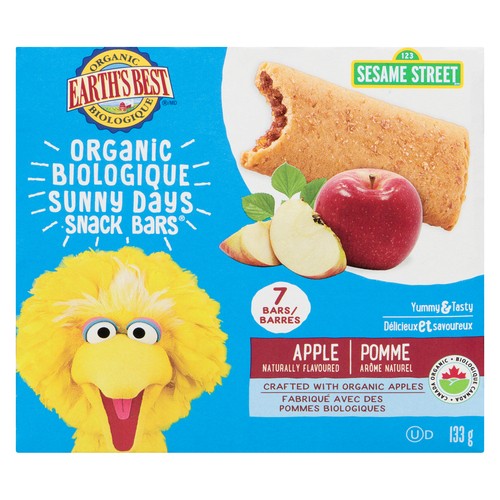 Earth's Best Organic Snack Bars Sunny Day Apple 133 g