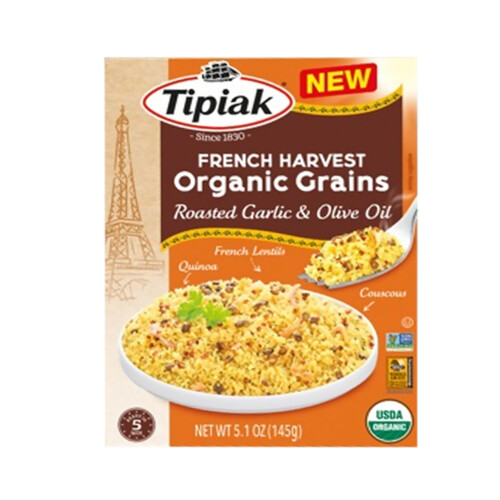 Tipiak Organic Grains Garlic & Olive Oil 145 g