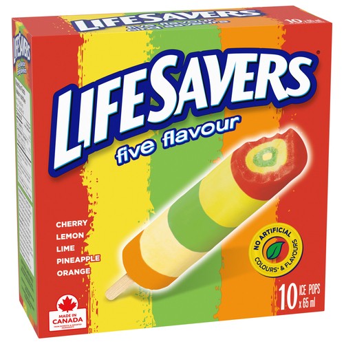 Life Savers Ice Pops Five Flavours 10 x 65 ml