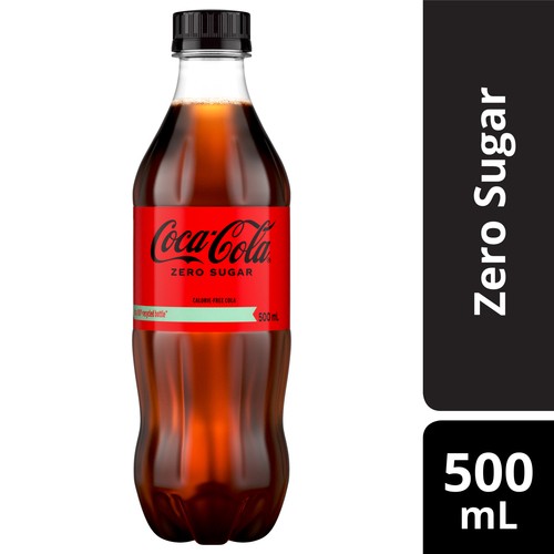 Coca-Cola Zero Sugar Soda 500 ml (bottle)