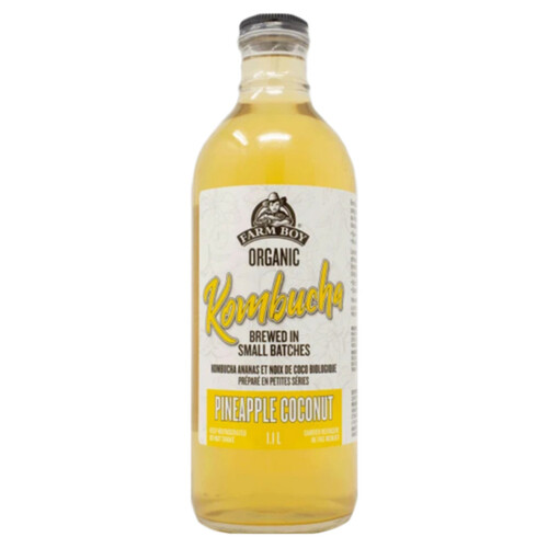 Farm Boy Organic Kombucha Pineapple Coconut 1.1 L (bottle)