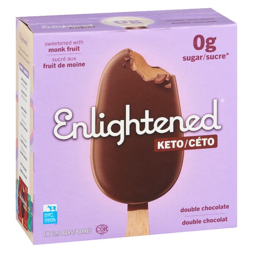 Enlightened Keto Bars Double Chocolate 4 x 81 ml (frozen)