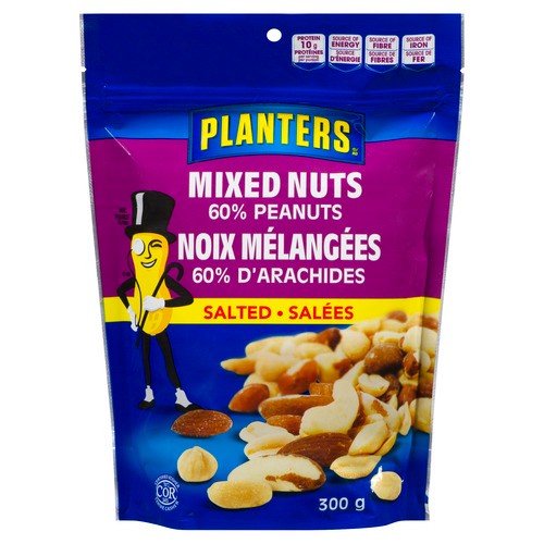 Planters Mixed Nuts 60% Peanuts Salted 300 g