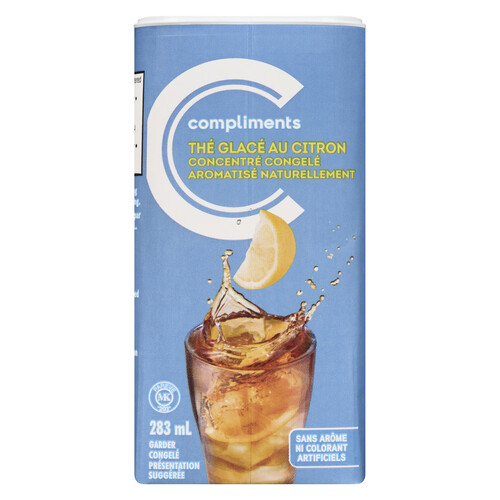 Compliments Frozen Juice Lemon Ice Tea 283 ml