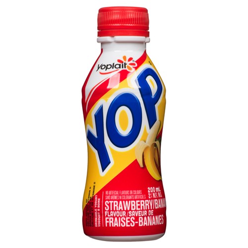 Yoplait Yop Drinkable Yogurt Strawberry Banana 200 ml
