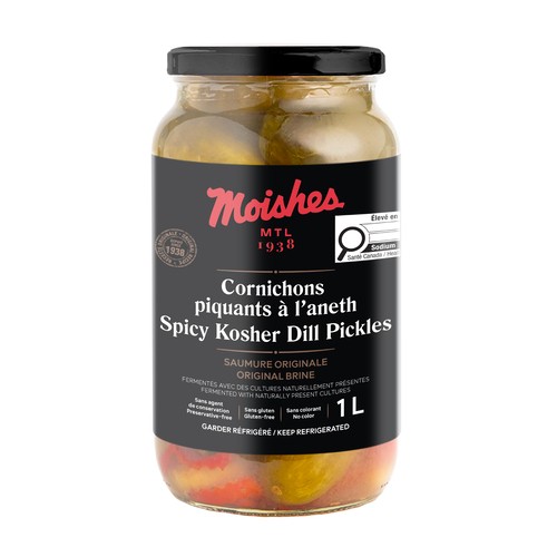 Moishes Pickles Spicy Dill 1 L