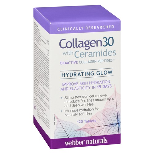 Webber Naturals Collagen 30 with Ceramides Hydrating Glow 120 Tablets