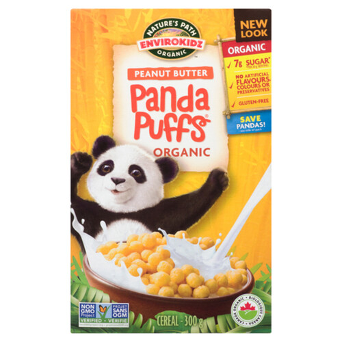 Nature's Path Cereal Panda Puffs Peanut Butter 300 g