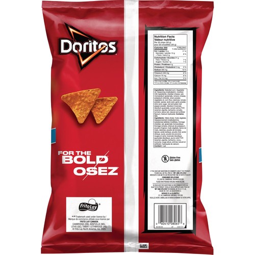 Doritos Tortilla Chips Nacho Value Size 400 g