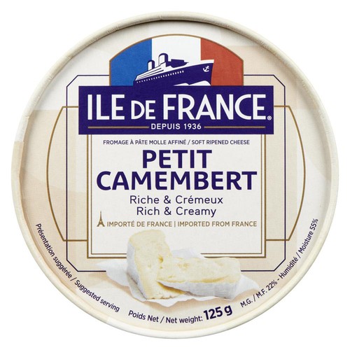 Ile De France Soft Ripened Cheese Rich & Creamy Petit Camebert 125 g