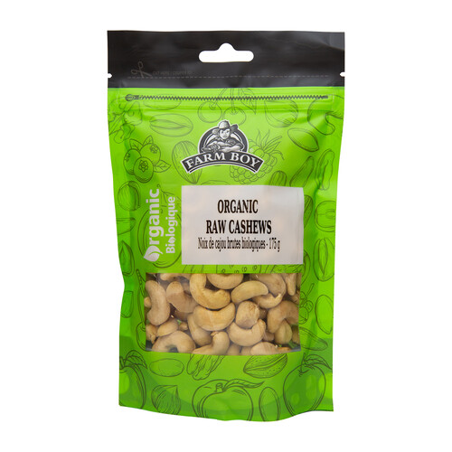 Farm Boy Organic Nuts Cashews Raw 175 g