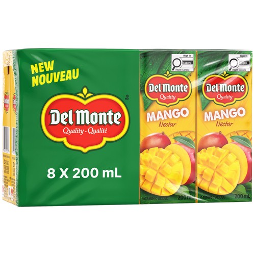 Del Monte Juice Mango Nectar 8 x 200 ml