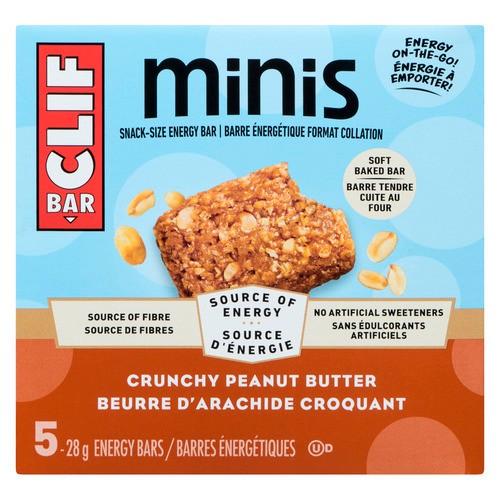 Clif Minis Energy Bars Crunchy Peanut Butter 5 x 28 g