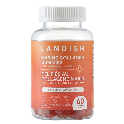 Landish Marine Collagen Gummies Citrus Berry 60 Count