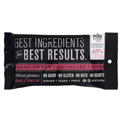 Pure Food Vegan Chocolate Chips Semi-Sweet Mini 256 g