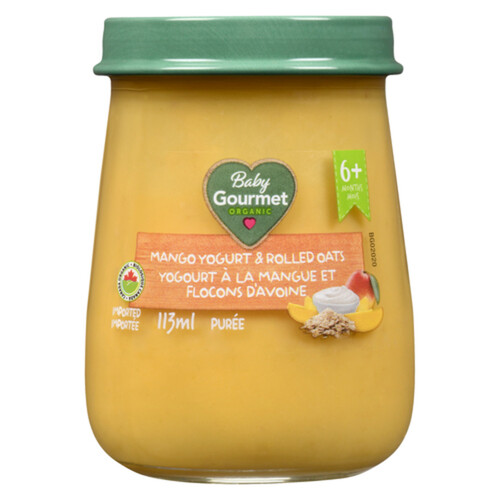Baby Gourmet Baby Food Jar Mango Yogurt & Rolled Oats 113 ml