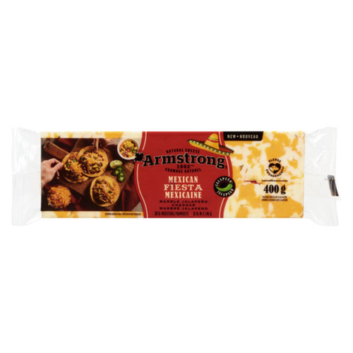 Armstrong Mexican Fiesta Marble Cheese Cheddar Jalapeno 400 g