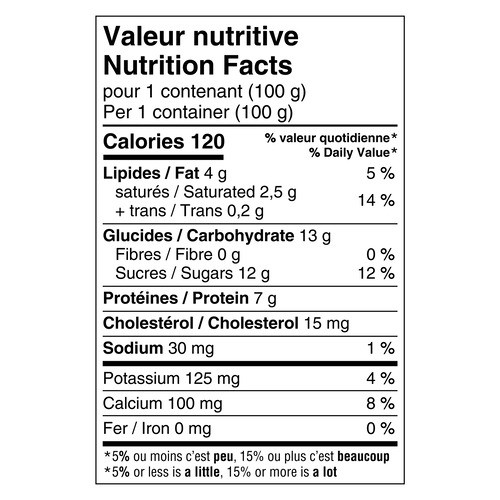 Liberté Greek 5% Extra Creamy Yogurt Vanilla Bean 4 x 100 g