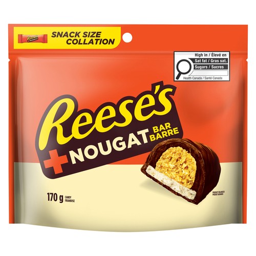 Reese's Candy + Nougat Bar Snack Size 170 g