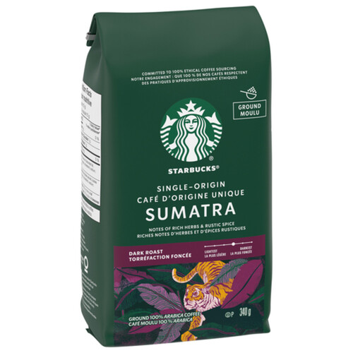 Starbucks Ground Coffee Sumatra Dark Roast 340 g