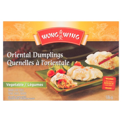 Wong Wing Frozen Vegetable Oriental Dumplinngs 536 g