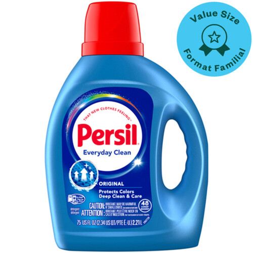 Persil Everyday Clean Liquid Laundry Detergent Original 48 Loads Value Size 2.21 L