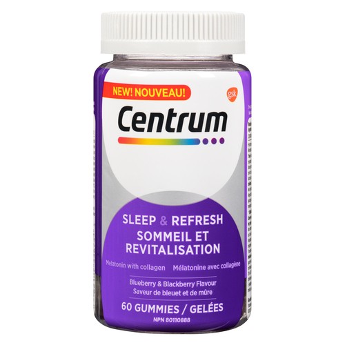 Centrum Sleep & Refresh Vitamins Blueberry & Blackberry 60 Count