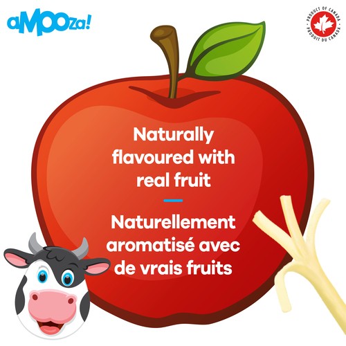 aMOOza! Mozza Cheese Stix Apple Flavoured 12 Pack 228 g