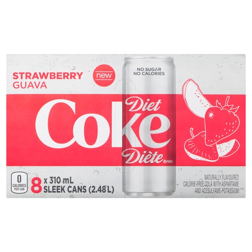 Coke Diet Strawberry Guava 8 x 310 ml