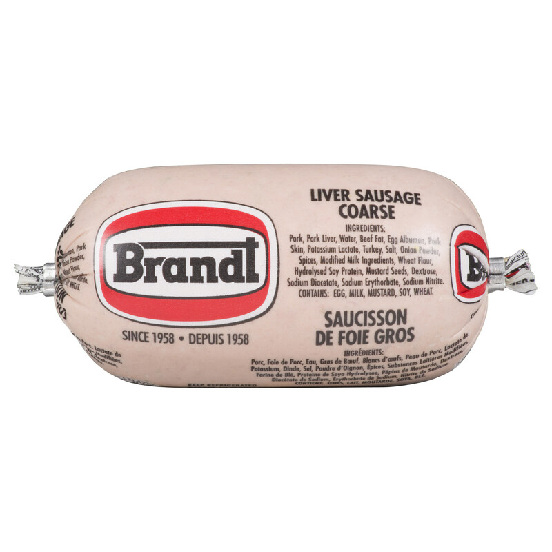 G. Brandt Coarse Liver Sausage Chub 250 g Voilà Online Groceries & Offers