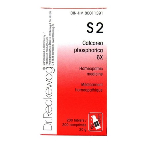 Dr Reckeweg  S2 Calcarea Phosphorica Homeopathic Medicine 200 EA