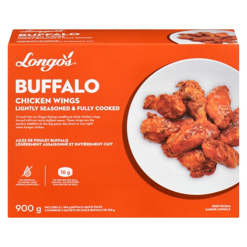 Longo's Frozen Chicken Wings Buffalo 900 g