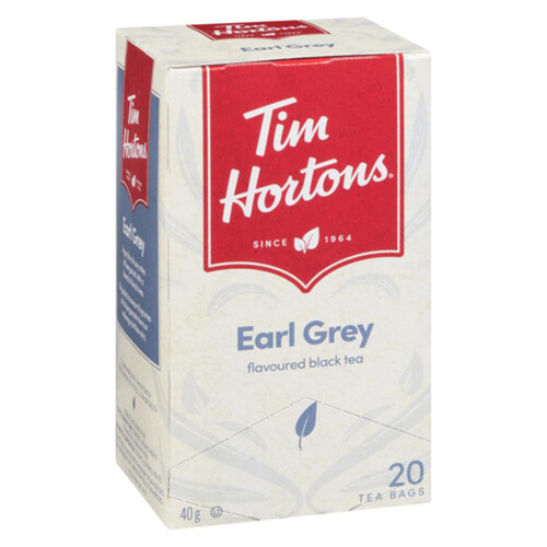 Tim Hortons Black Tea Earl Grey 20 Tea Bags 