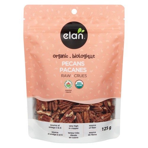 Elan Organic Pecans Raw 125 g