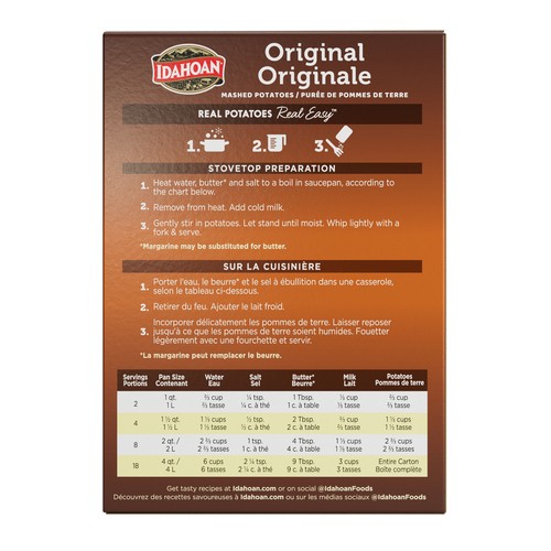 Idahoan Mashed Potatoes Original 398 g
