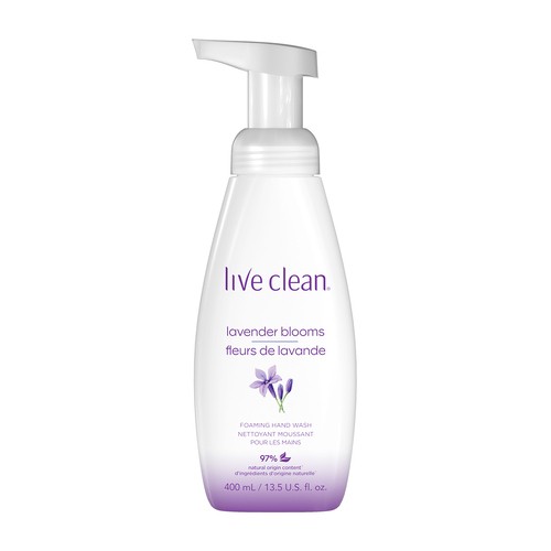 Live Clean Foaming Hand Soap Lavender Blooms 400 ml